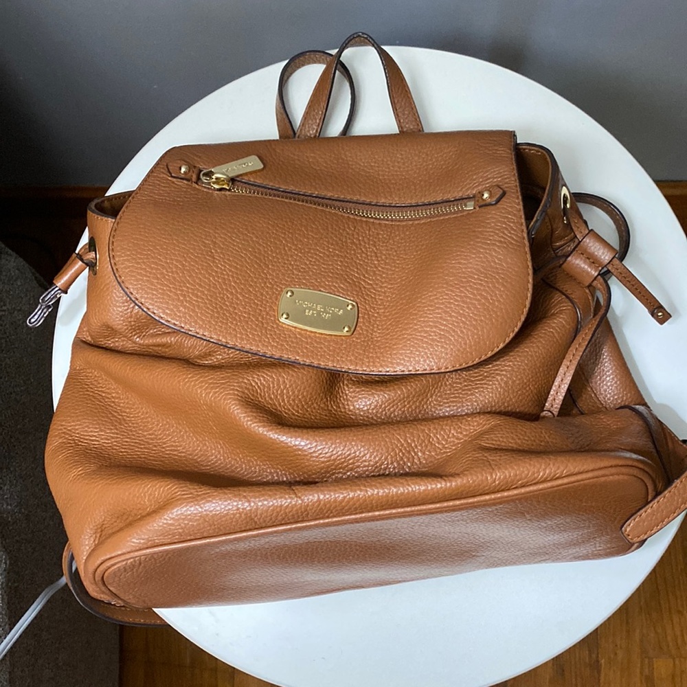 Light brown Michael kors back pack